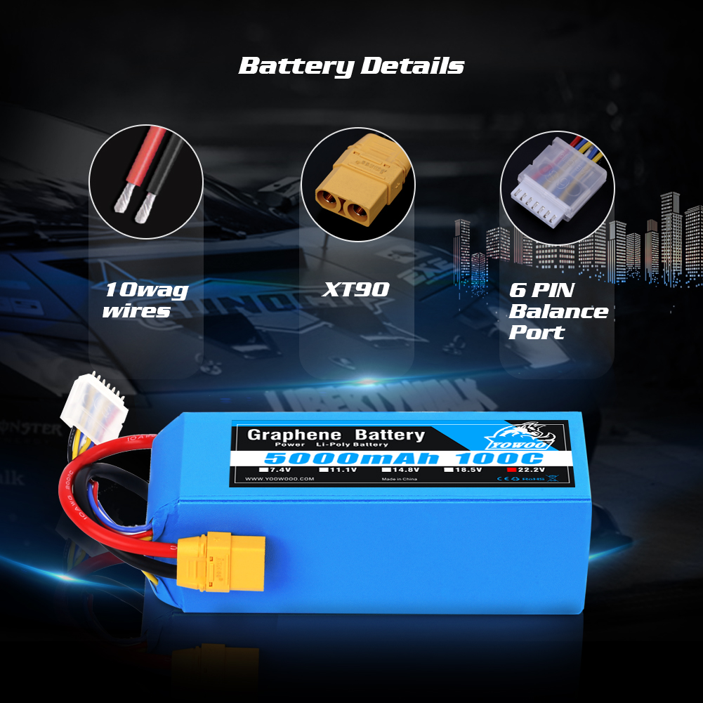 Yowoo Graphene Lipo Battery 6S - 6S Lipo Battery 22.2V 5000Mah review and price